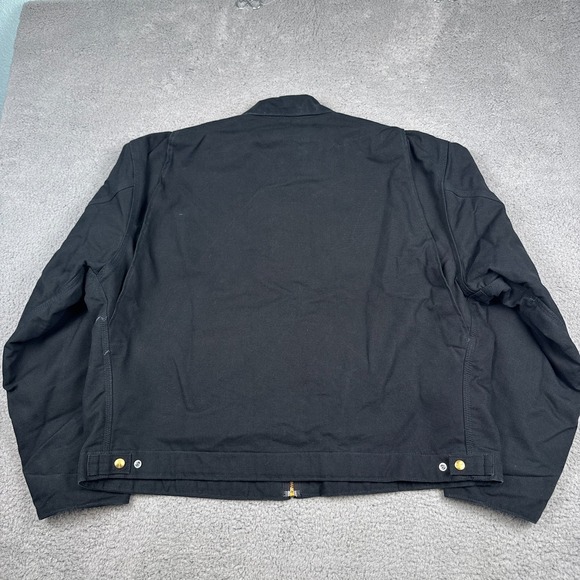 Vintage Carhartt‎ Jacket Mens 2XL Black Detroit J200 BLK Blanket Lined USA Union - Picture 7 of 11